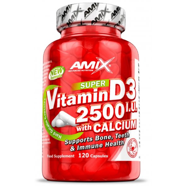 Vitamina D3 2500 I.U + Calcio 120 caps